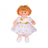 Dřevěné hračky Bigjigs Toys Látková panenka Charlotte 28cm