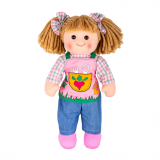 Dřevěné hračky Bigjigs Toys Látková panenka Elsie 34cm