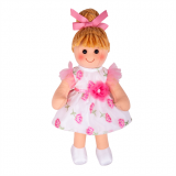 Dřevěné hračky Bigjigs Toys Látková panenka Megan 34 cm