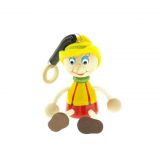 Pinocchio s kloboukem na pružině