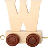 Dřevěné hračky small foot Dřevěný vláček vláčkodráhy abeceda písmeno W SLEVA