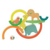 Dřevěné hračky Petit Collage Duha se zvířátky