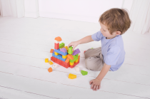 Dřevěné hračky Bigjigs Baby Dřevěné spojkostky - střední set Bigjigs Toys