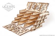 Ugears 3D dřevěné mechanické puzzle Schránka na kostky