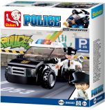Dřevěné hračky Sluban Policie 4into1 M38-B0638D Hlídkový vůz