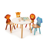 Dřevěné hračky Tidlo Dřevěná židle Animal leopard