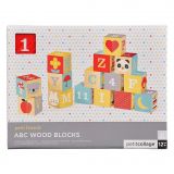 Dřevěné hračky Petit Collage Dřevěné kostky ABC