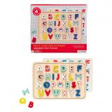 Dřevěné hračky Petit Collage Dřevěné puzzle abeceda