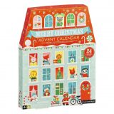 Dřevěné hračky Petit Collage Vánoční adventní kalendář