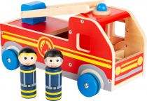 Dřevěné hračky small foot Dřevěné hasičské auto XL