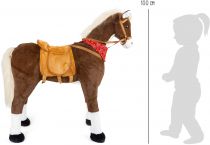 Dřevěné hračky small foot Sedací kůň XL hnědý se zvukem