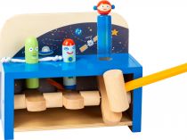 Dřevěné hračky small foot Zatloukačka s raketami Space