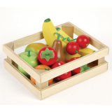 Dřevěné hračky Tidlo Dřevěná bedýnka s ovocem