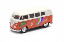 Dřevěné hračky Welly Volkswagen T1 Bus (1963) 1:34 oranžový love