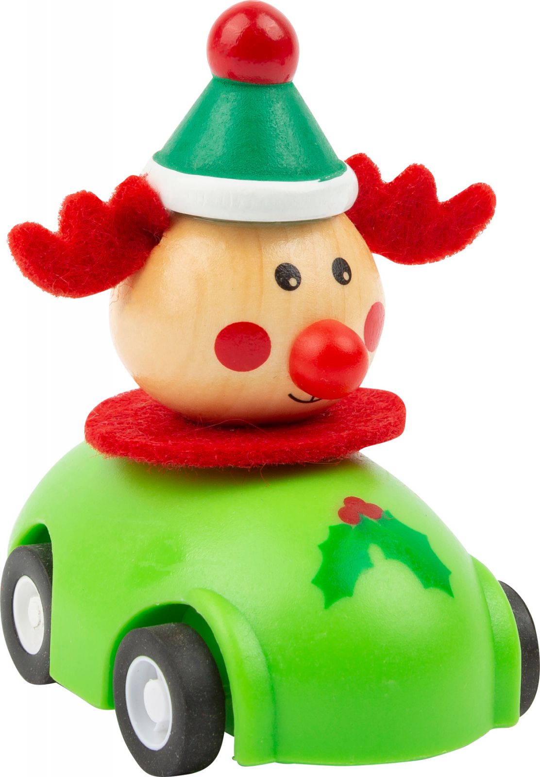 Dřevěné hračky Small Foot Vánoční autíčko 1 ks zelená Small foot by Legler