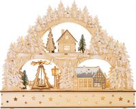 Dřevěné hračky small foot Vánoční lampa zimní archa