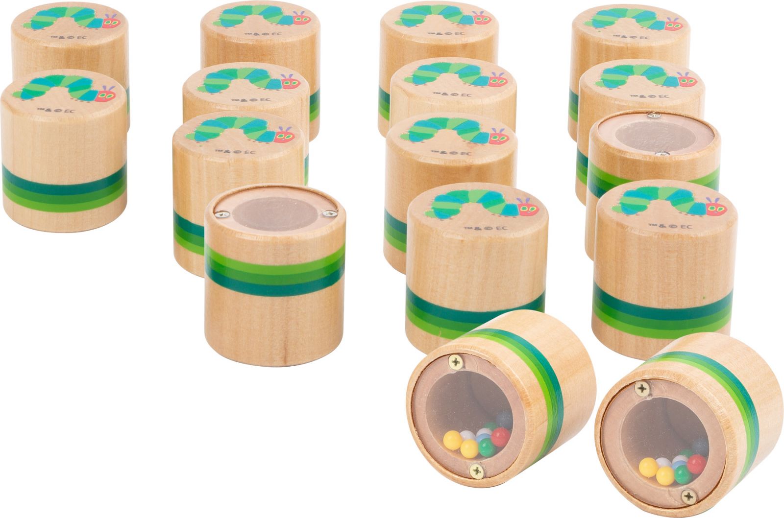 Dřevěné hračky small foot Zvukové pexeso Caterpillar