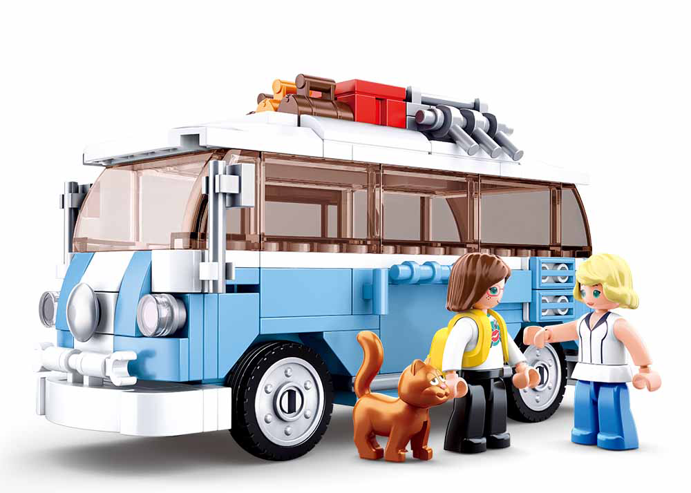 Dřevěné hračky Sluban Modely M38-B0707 Happy bus