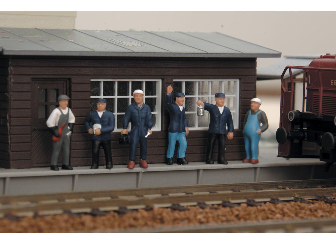 Dřevěné hračky Piko Figurky vlakového personálu 6 kusů - 55730