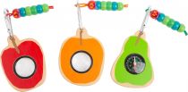 Dřevěné hračky small foot Badatelský nástroj Caterpillar 1 ks oranžové pozorovátko