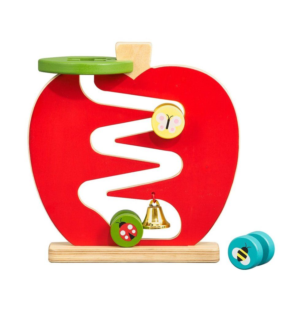 Dřevěné hračky Petit Collage Zvonková dráha jablíčko