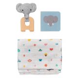 Dřevěné hračky Petit Collage Dárkový set pro miminka slon