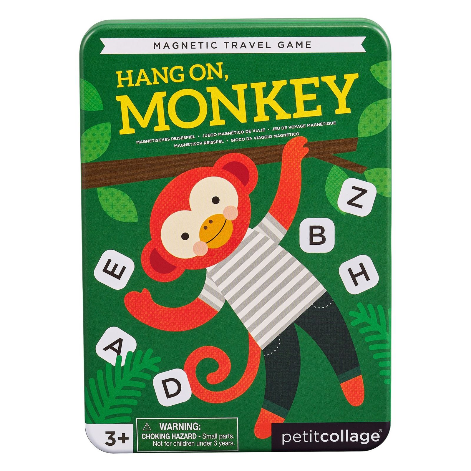 Dřevěné hračky Petit Collage Magnetická hra Počkej, opičko