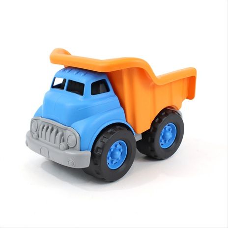 Dřevěné hračky Green Toys Nákladní auto sklápěcí modro-oranžové