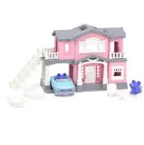 Dřevěné hračky Green Toys Růžový dům s 9 ks příslušenství