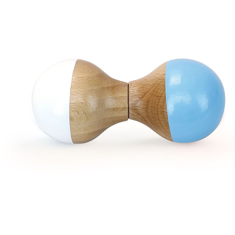 Dřevěné hračky Vilac Dřevěné chrastítko bílo - modré
