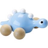 Dřevěné hračky Vilac Dřevěný dinosaurus na kolečkách modrý