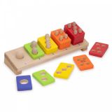 Dřevěné hračky Wonderworld Dřevěná skládačka barevné počty
