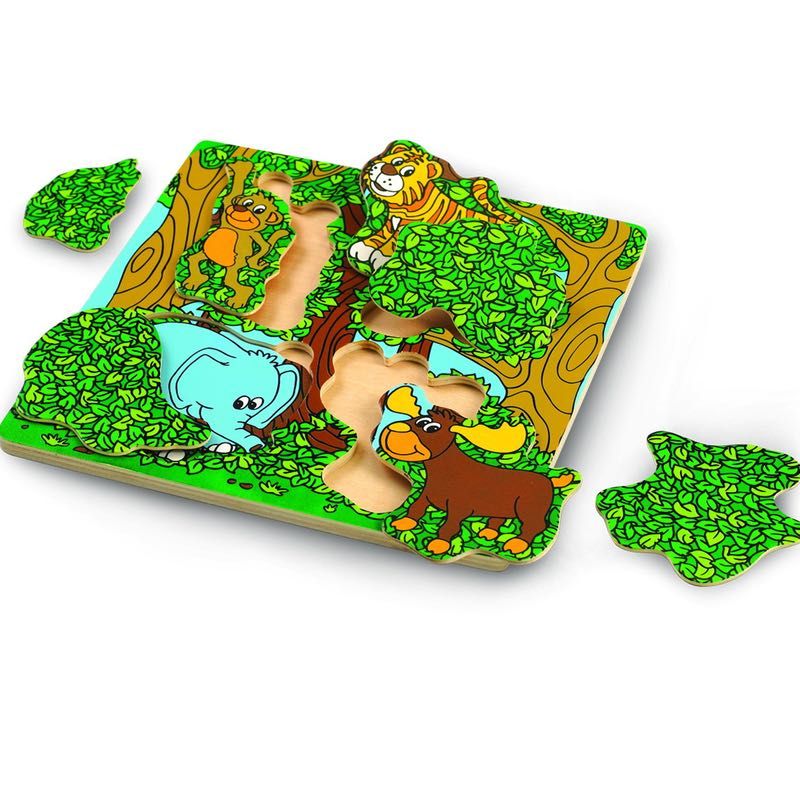 Dřevěné hračky Wonderworld Dřevěné puzzle Píkabú
