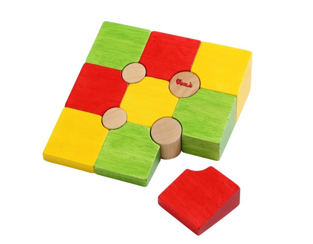 Dřevěné hračky Voila Dřevěné 3D puzzle tvary