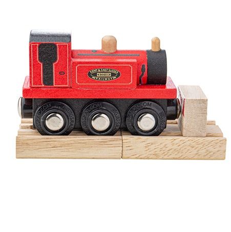 Dřevěné hračky Bigjigs Rail Dřevěný vláček Teriér červený