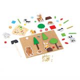 Bigjigs Toys Kreativní zatloukací hra život v lese
