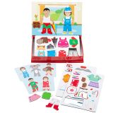 Dřevěné hračky Bigjigs Toys Magnetické oblékací puzzle Šaty