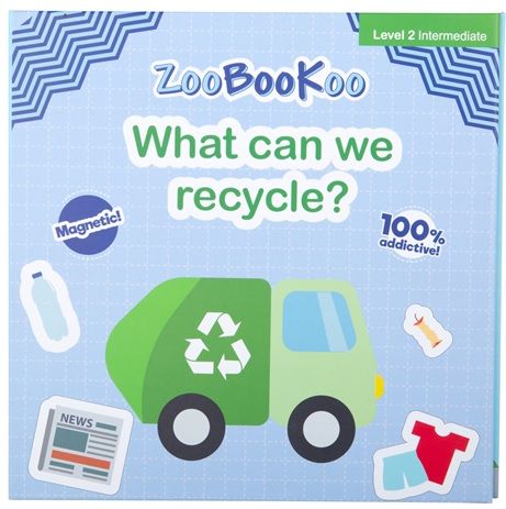 Dřevěné hračky Zoobookoo Magnetická kniha Co můžeme recyklovat?