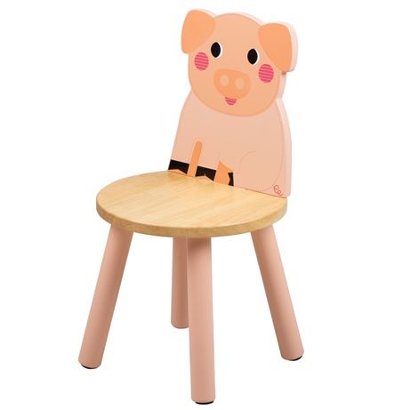 Dřevěné hračky Tidlo Dřevěná židle prasátko