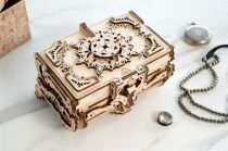 Dřevěné hračky Ugears 3D dřevěné mechanické puzzle Starožitná šperkovnice