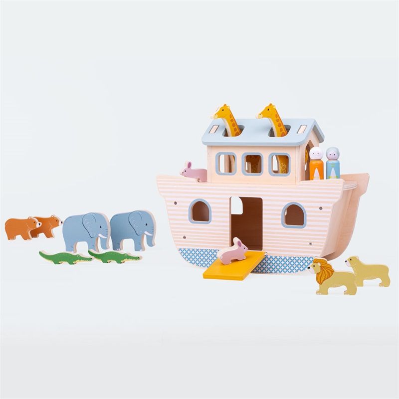 Dřevěné hračky Bigjigs Toys Noemova archa