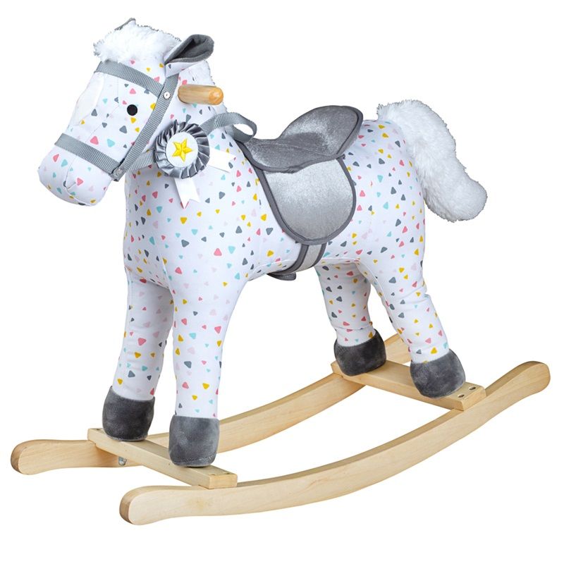 Dřevěné hračky Bigjigs Toys Vzorovaný houpací kůň