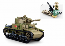 Dřevěné hračky Sluban Army M38-B0711 Střední italský tank 2v1