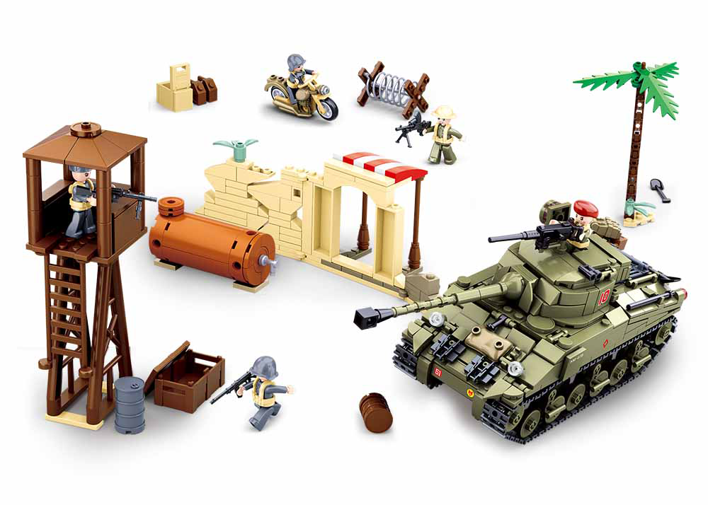 Dřevěné hračky Sluban Army M38-B0713 Válečná bitva