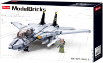 Dřevěné hračky Sluban Model Bricks M38-B0755 Stíhací letoun F-14 Tomcat