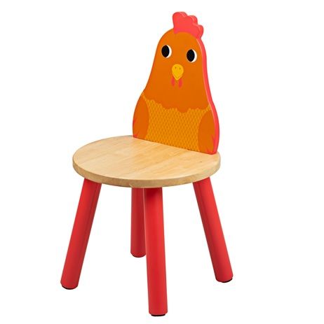 Dřevěné hračky Tidlo Dřevěná židle kuřátko