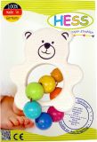 Dřevěné hračky Hess Chrastítko medvídek