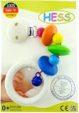 Dřevěné hračky Hess Klips na kočárek barevný