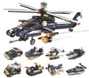 Dřevěné hračky Qman Storm Armed Helicopter 1801 1 část