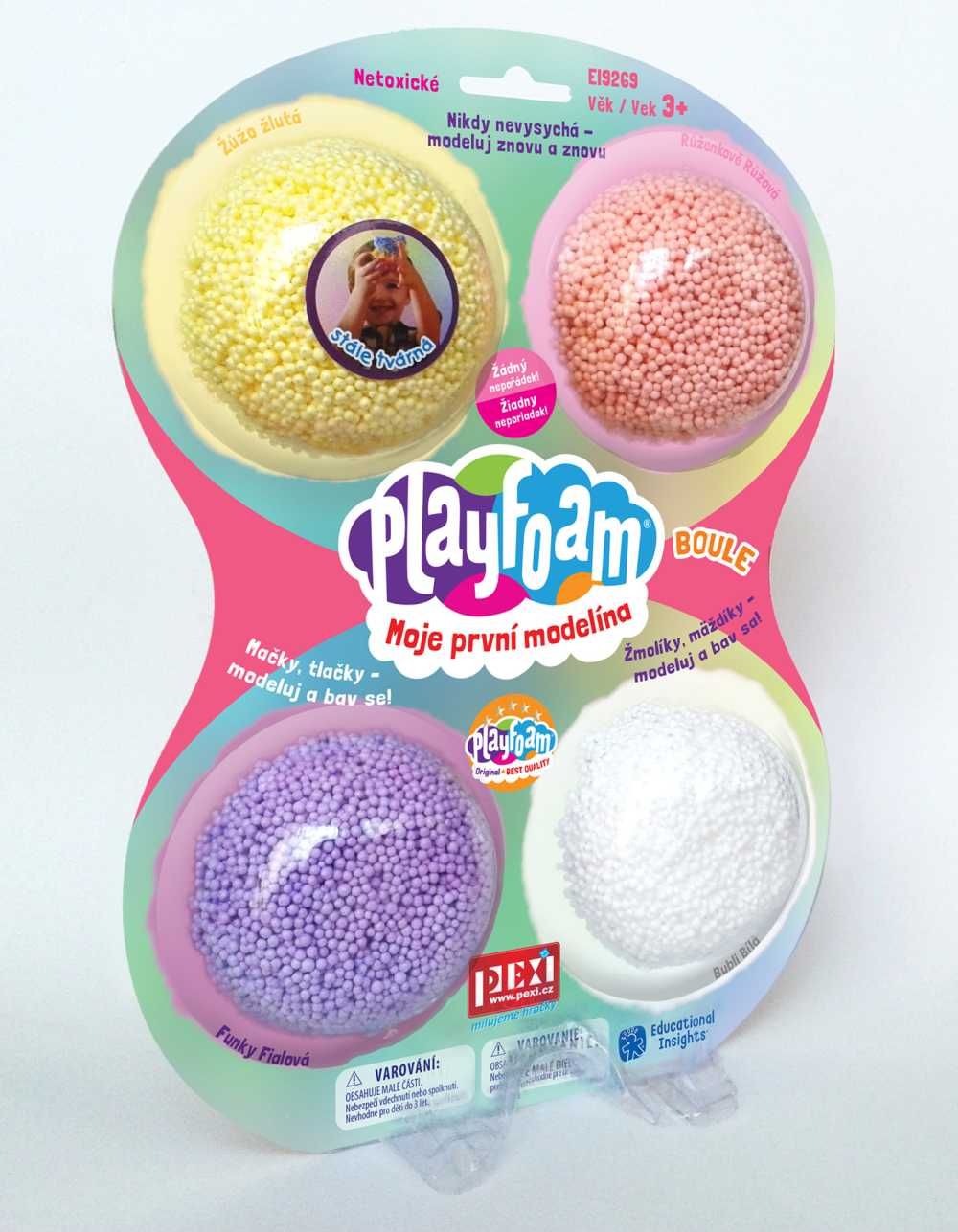 Dřevěné hračky Alexander PlayFoam® Boule 4pack-G dívčí barvy Pexi